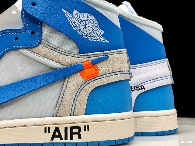 Rep AQ0818-148 UNC Air Blue 1 Off-White Jordan Powder 0726
